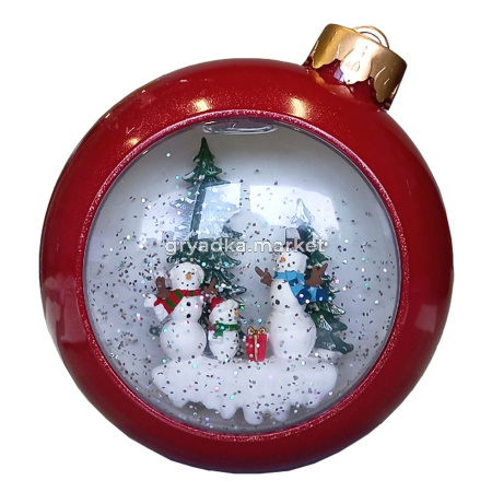 Снежный шар с музыкой и подсветкой 16х15х15см BK-727