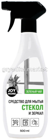 Средство для мытья стекол 0,5л Джой Хоум зеленый чай спрей 4-12 КЧХК