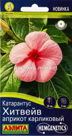 Катарантус Хитвейв априкот карликовый 5шт Одн 30см (Аэлита)