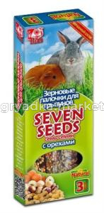 Лакомство д-грызунов SEVEN SEENDS (Семь семян) палочки с орехом 3шт(90г)-22