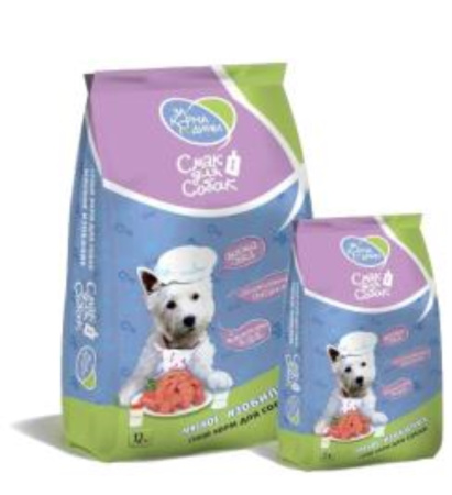 Корм д-собак сух Смак для собак. Мясное ассорти. С курицей и говядиной упак 2,2 кг