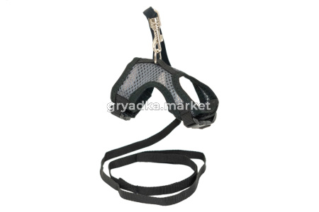 Комплект д-крыс-мор.свинок  АЭРО №1, поводок+шлейка 3D-сетка цв., об.гр. 12-17см 1-1