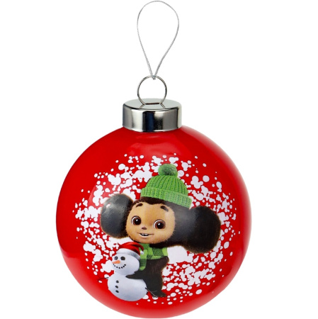 Шар Чебурашка и снеговик D 8см 