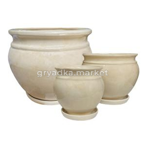 Элегант-Комплект из 3х (10л,3,2л,1л, с под.)белый