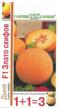 Дыня Злато Скифов F1 серия 1+1 30шт.-срранн- Гавриш