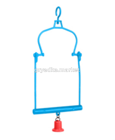 Качели с пластмассовым колокольчиком