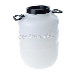 Бочка-Канистра 40л белая, крышка винт. с доп.клап-3 Радиан