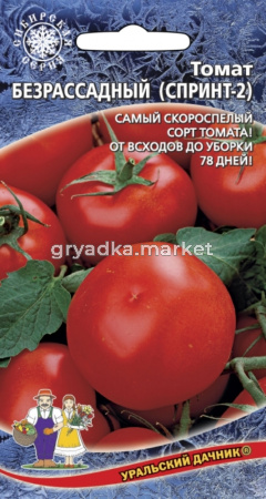 Томат Безрассадный (УД) (Очень ранний,низкорослый,до 100 г,красный,сочный,сладкий ) ЧСС