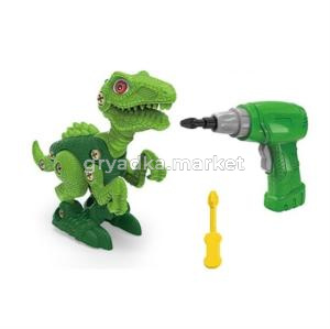 Конструктор с игрушечными инструментами: шуруповерт со встр. эл. двиг., 30 деталей,,работает от 2 ба