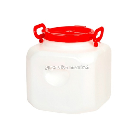 Бочка-канистра  30л белая Дачная квадратная-3 Радиан