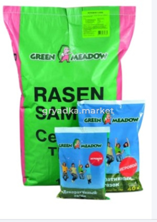 Газон 10кг Игровой GREEN MEADOW Зеленый ковер 1/10
