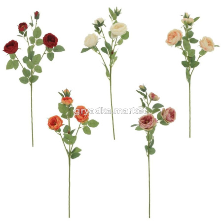 Цветок искусственный Ранункулюс, L21 W11 H71 см, 5в.