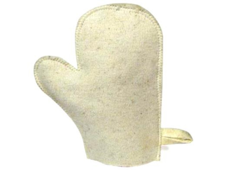 Рукавица для сауны войлок 100% -20