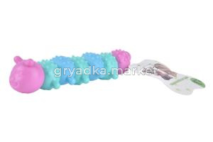 Игрушка WOGY Green/Blue/Pink д/собак Гусеница 17х4.5х4см арт.10922-2874 Код268564