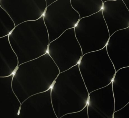 Гирлянда Сетка, 96ламп, 1,5х1,5м теплый белый,  (Факт. арт. на коробке 70712)-60шт
