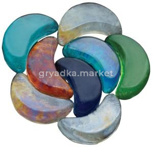 Грунт стеклянный плоский Месяц цветной