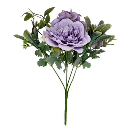 Искусственные цветы Букет камелия и бегония h27см в ассорт. 182594 1-5