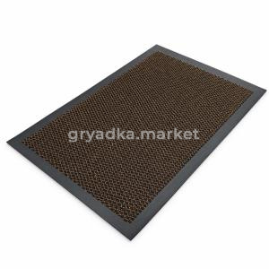 Коврик из полиэстера на ПВХ основе EKM-02 43см х 68см х 9мм, коричнево-черный