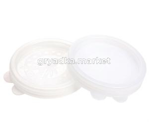 Крышка п/э для горячего закрытия d-82 Лайт ( набор 10шт ) прозрачная 2/20