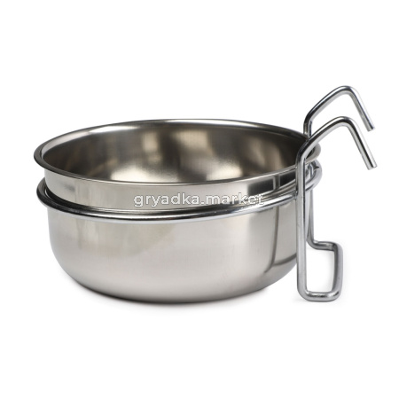 Triol Миска для животных металлическая с креплением 