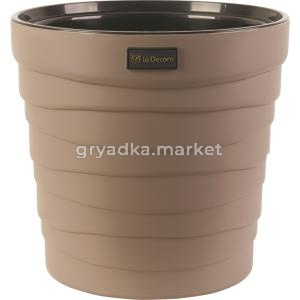 Бархан кашпо со вставкой 7,5л d26,5 h25см Мокачино -8