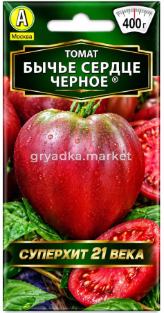 Томат Бычье сердце черное 20шт Индет Ранн (Аэлита)