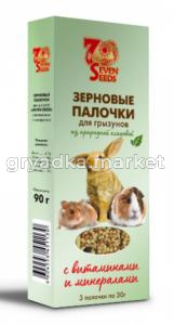 Лакомство д-грызунов SEVEN SEENDS (Семь семян) палочки с вит и минерал. 3шт(90г)-22