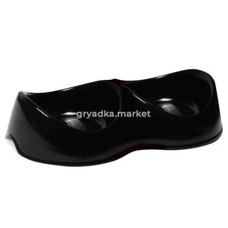 Миска пластиковая двойная 