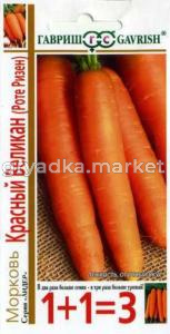 Морковь Красный великан (Роте Ризен) серия 1+1 4,0