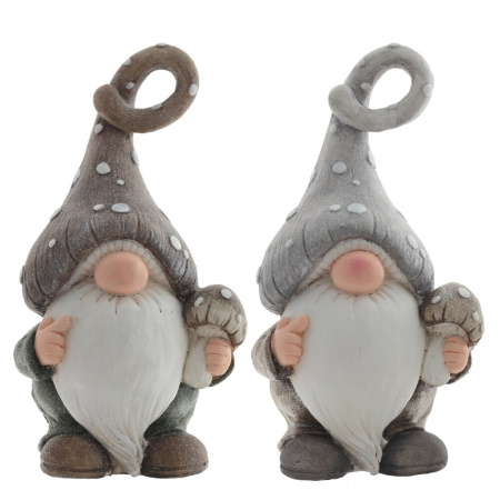 Фигурка декоративная Гном, L22 W17 H41 см, 2в.