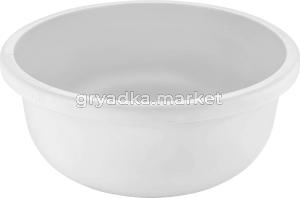 Таз 9,5л круг. Rock'n'Roll белый -10 ПлР