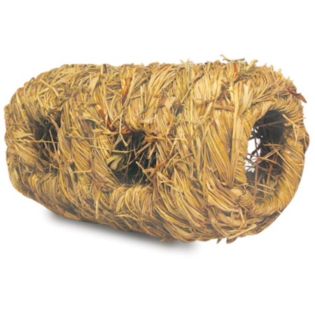 Домик-туннель для мелких животных из луговых трав со входами, d95х180мм, серия NATURAL 