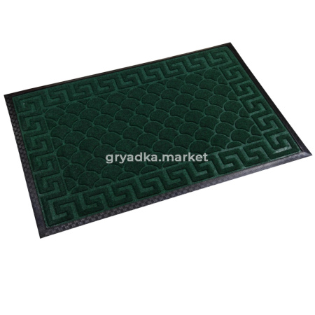 Коврик придверный с ворсом на резин. основе 60х90см зеленый -24шт