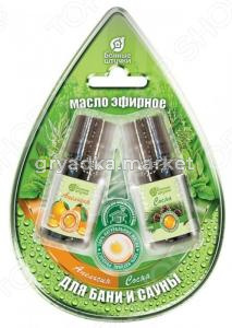 Набор масел 2х10мл(апельсин,сосна) блист.в форме капля-20 ЛГ