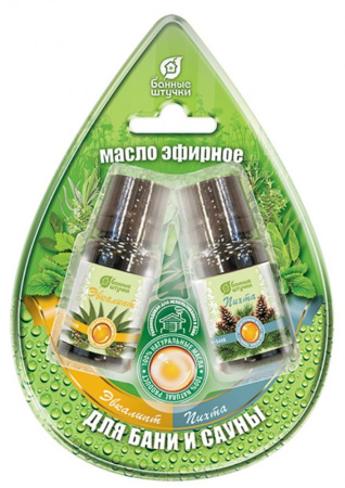 Набор масел 2х10мл(эвкалипт, пихта) блист.в форме капля-20 ЛГ