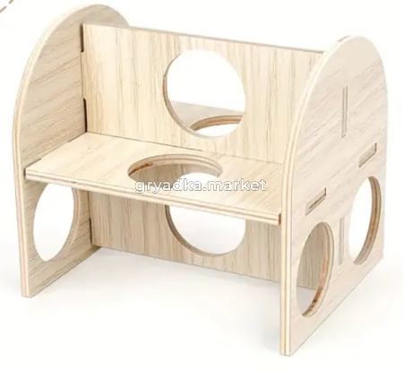 Игрушка WOGY д/грызунов Лабиринт 12х11х9.5см, дерево арт.2025-3690 Код276948