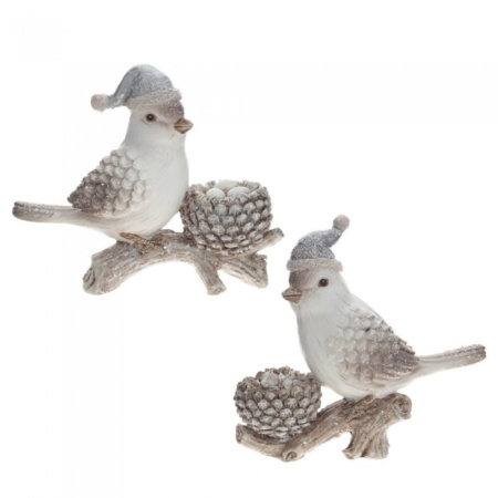 Фигурка декоративная Птичка, L14 W5 H11 см, 2в.