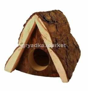 Домик для грызунов из неокоренного дерева 