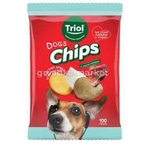 Лакомства д-собак Чипсы со вкусом говядины 100г 1-16-Амма
