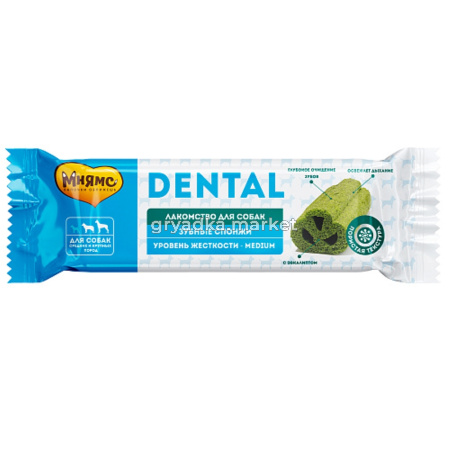 Лакомства д-собак Мнямс Dental Зубные спонжи с эвкалиптом 25г