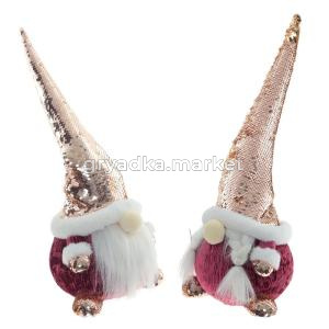 Игрушка набивная Гном, L19,5 W18 H18 см, 2в