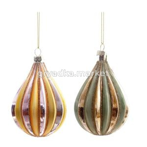 Декор подвесной Капля, L7 W7 H12 см, 2в.