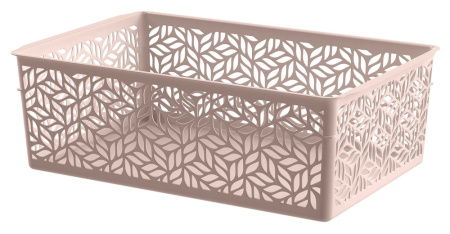 Корзина 1,4л прямоуг. бежевый -24