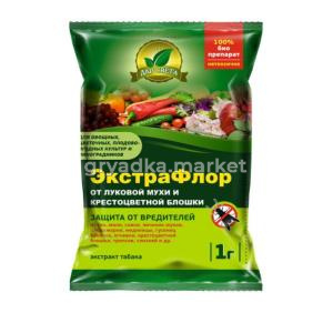 ЭкстраФлор от лук.мухи и крестоцв. блош. 1гр 10-200 Е-С ЛИДЕР ПРОДАЖ!!!