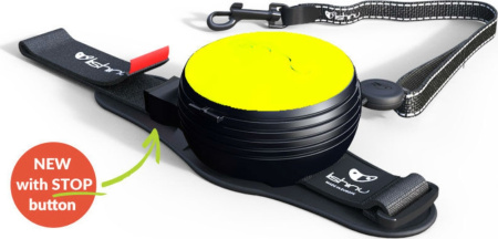 Поводок-рулетка Lishinu 2, Ориджинал, Неоновый желтый, Размер S для собак 6-12 кг