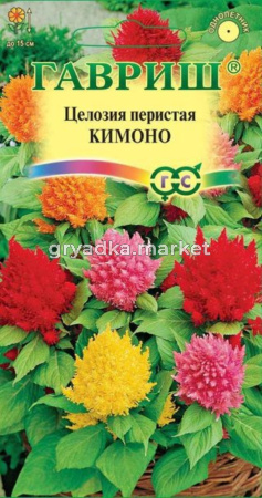 Целозия Кимоно, перистая смесь,0,01г. Гавриш