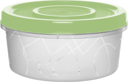 Контейнер  0,4л с завинчивающейся крышкой кругл в ассорт-21ПлР