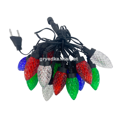 Гирлянда Грани 16 ламп 3м микс