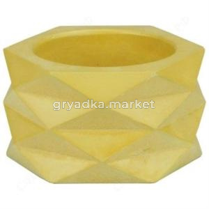 Горшок Ромбы 0,15л желтый