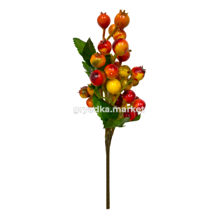 Иск.цветы Ветка с ягодами h36 см